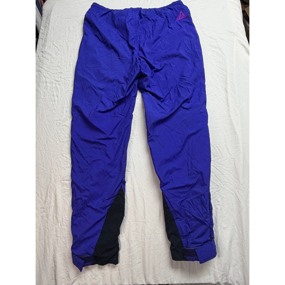 Vintage Nike ACG Gore-Tex Pants Womens Medium Purple Hiking Snow F01112 SA SS - Picture 7 of 9